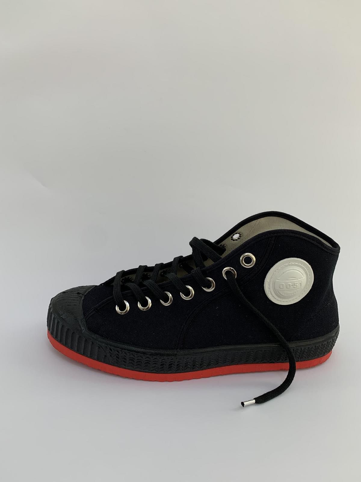 0051 Sneaker Zwart heren (Basket Canvas CEBO - Barvy) - Schoenen Luca