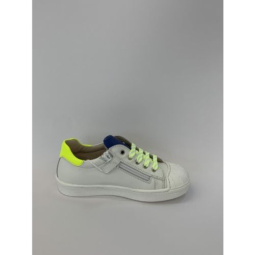 EB Sneaker Wit+kleur jongens (Trainer Fluo Rits - 6119) - Schoenen Luca