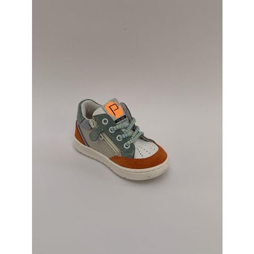 Poldino Bottine Oranje jongens (Bottine Perfo - 6507) - Schoenen Luca