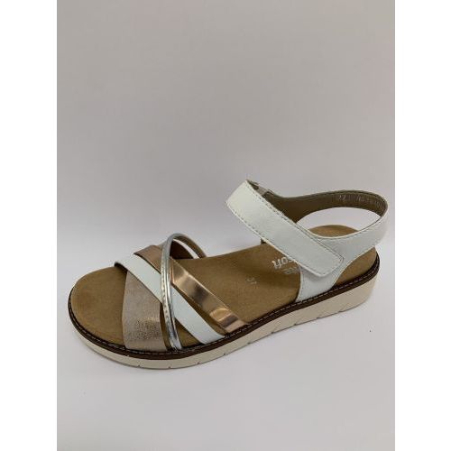 Rieker Sandaal Wit+kleur