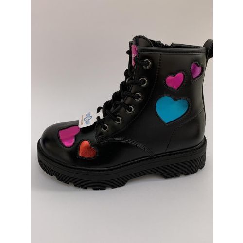 Skechers Bottine Zwart+kleur