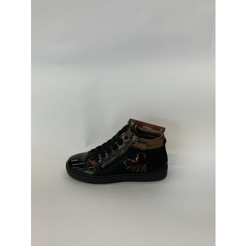 Stones and Bones Bottine Zwart+kleur