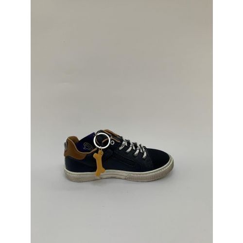 Stones and Bones Sneaker Blauw+kleur jongens (Veter+Rits Dressed - Perno) - Schoenen Luca