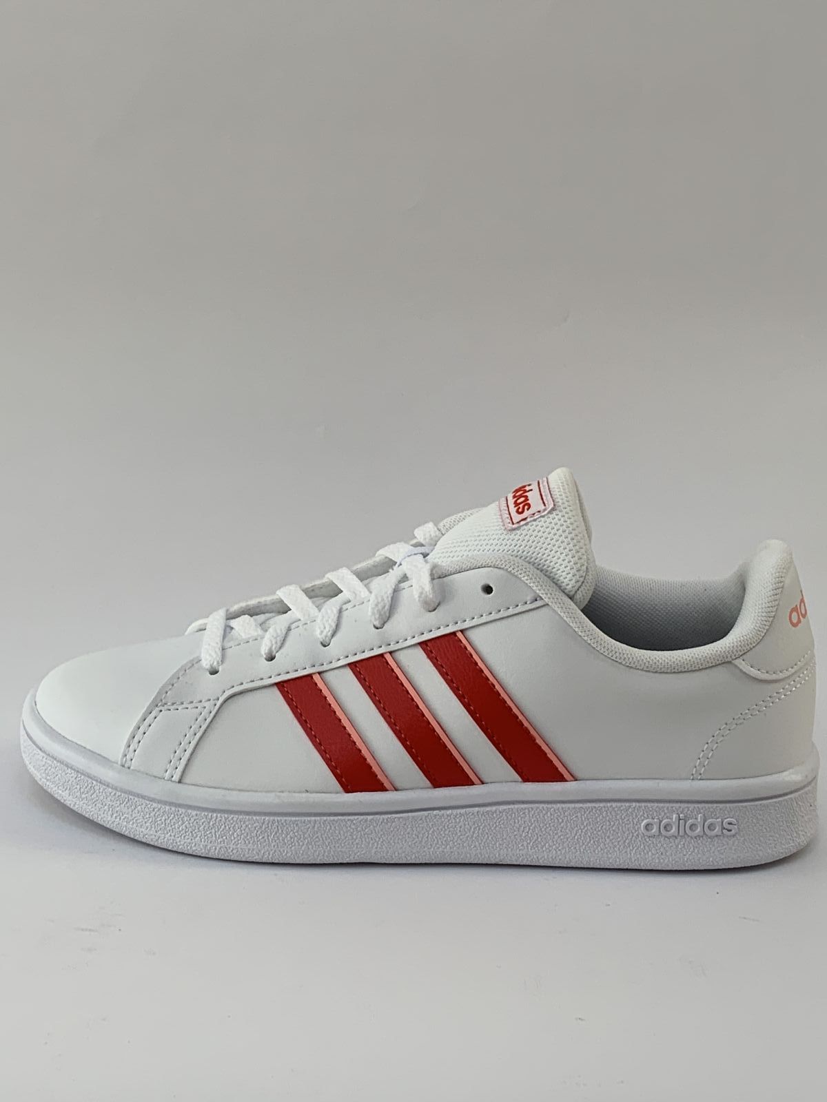 Adidas Sneaker Wit dames (3 Stripes Wit-Rood - EG4031) - Schoenen Luca