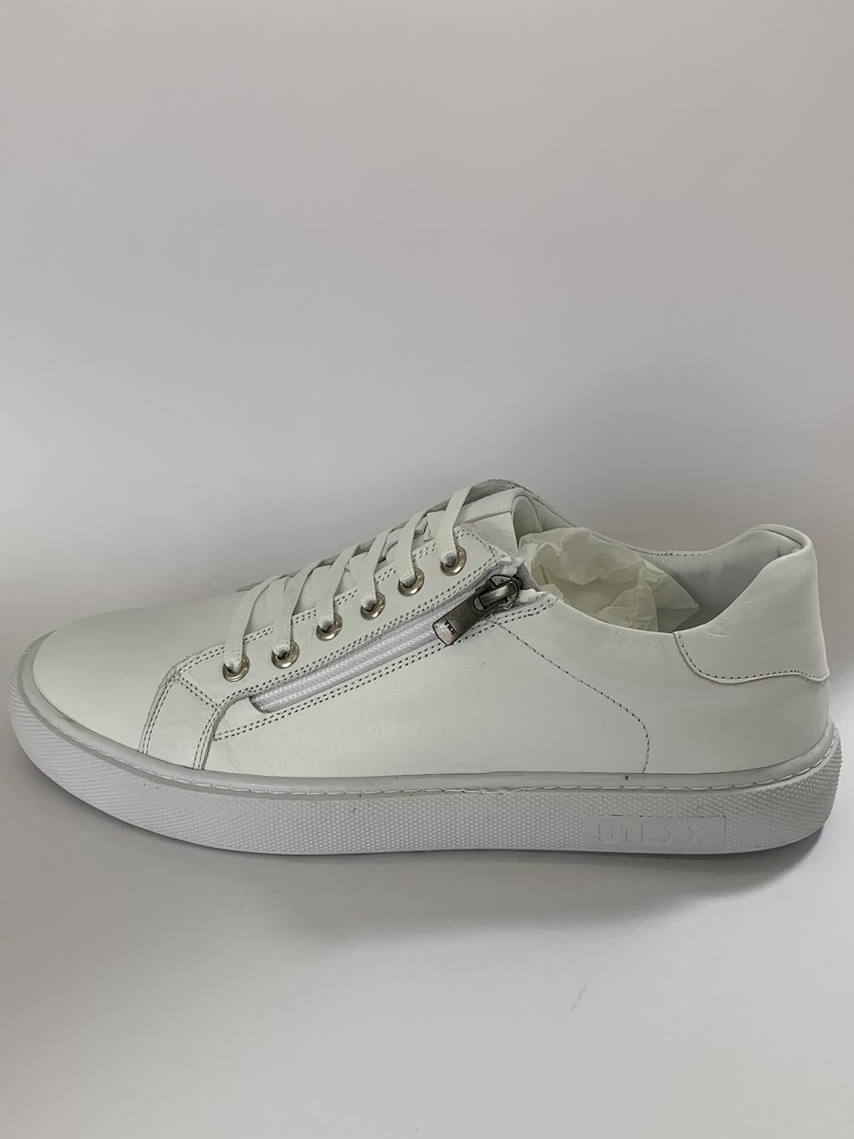Andrea Conti Sneaker Wit heren (Trainer Rits Blauw - 8821701) - Schoenen Luca