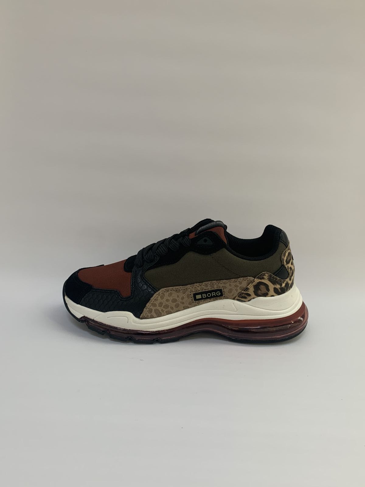 Bjorn Borg Sneaker Zwart+kleur dames (Runner Zw-Roest - X500) - Schoenen Luca