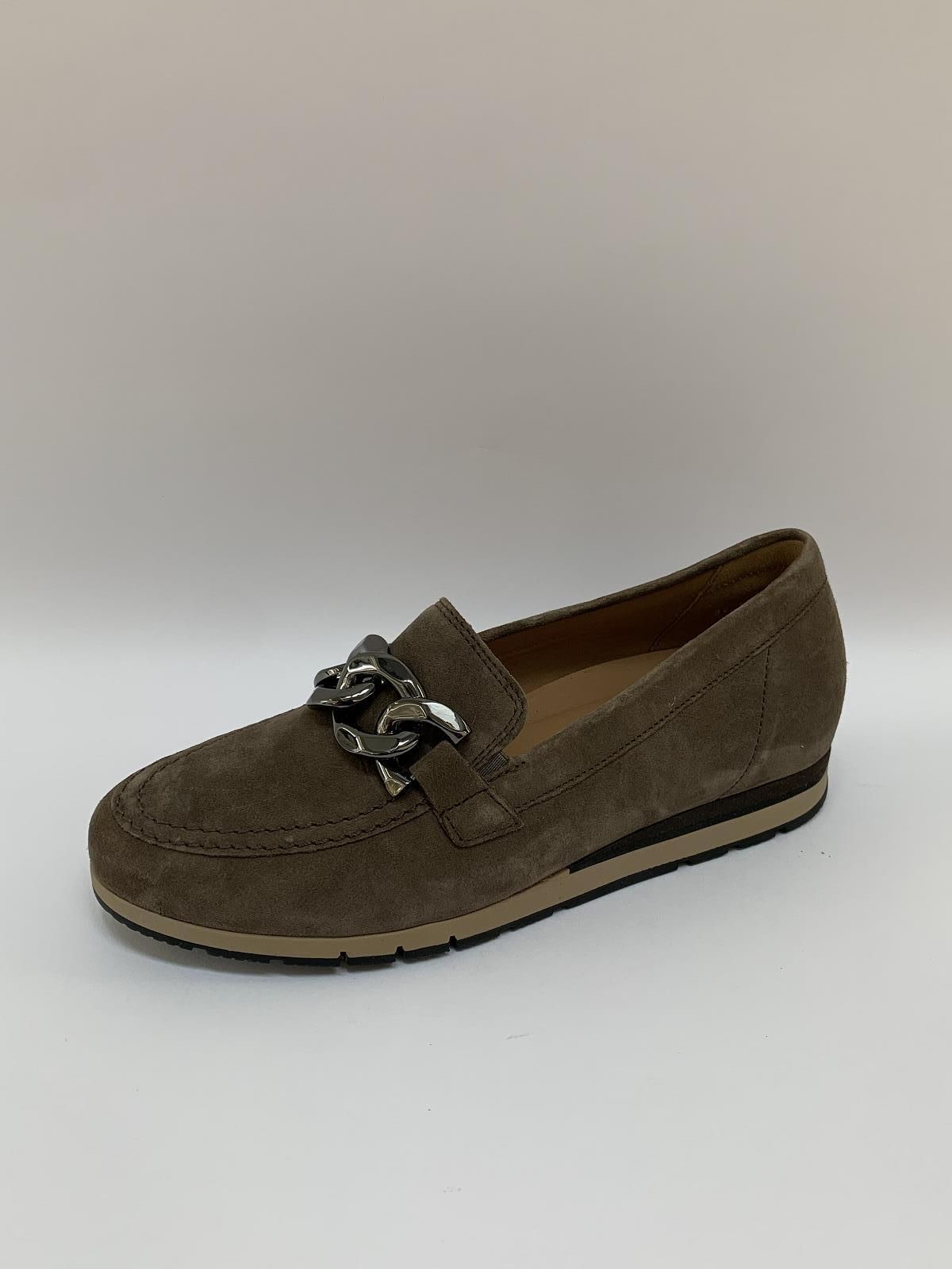 Gabor Moccasin Taupe dames (Moccassin Nub.Taupe - 32.415.20) - Schoenen Luca