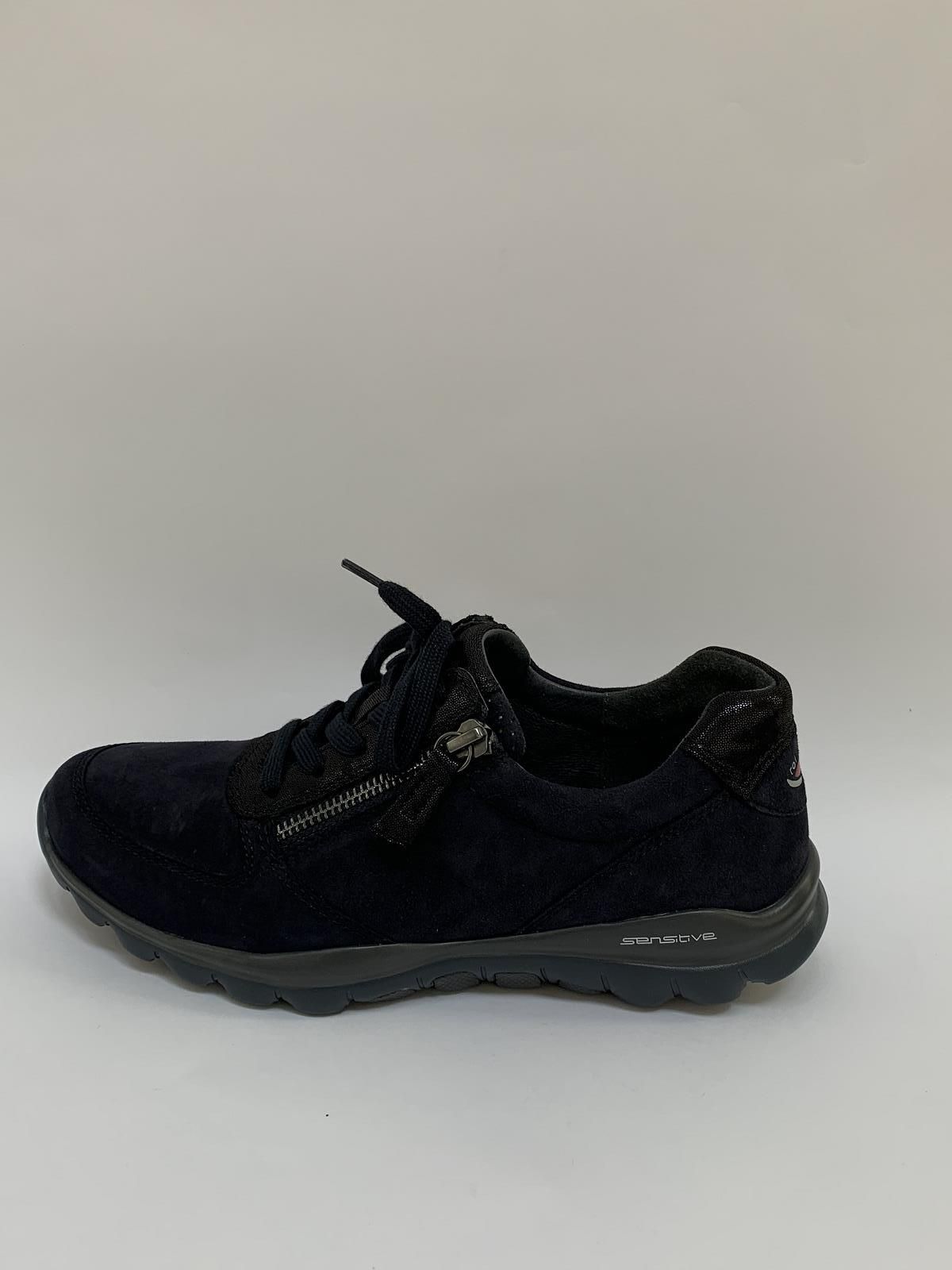 Gabor Sneaker Blauw dames (Mol Rolling Soft Nubuck - 76.968.26) - Schoenen Luca