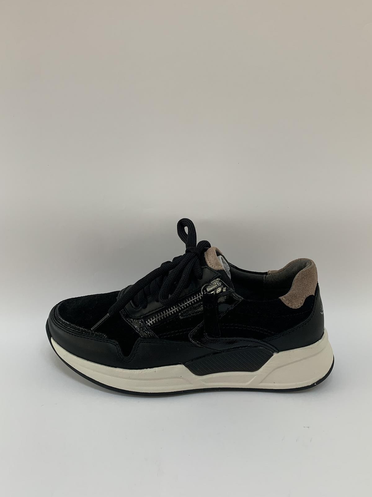 Gabor Sneaker Zwart dames (Rolling Soft Black/Rose - 95.957.47) - Schoenen Luca