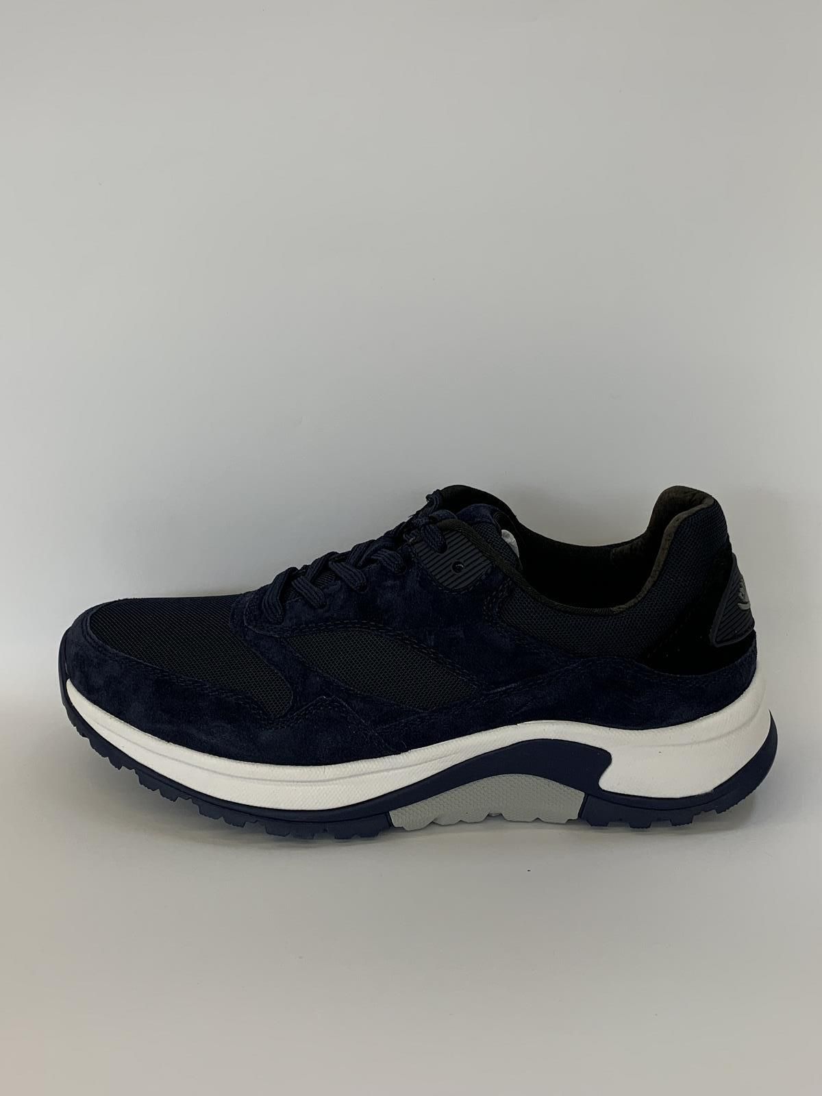 Gabor Sneaker Blauw heren (Runner Rolling Nub.Bl. - 8000.11.07) - Schoenen Luca