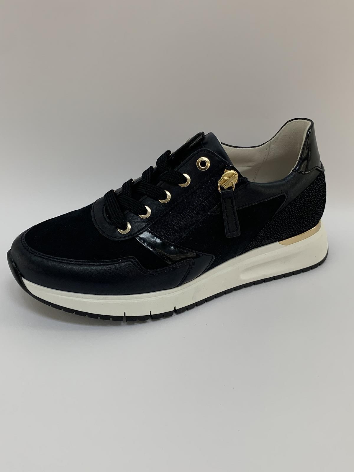 Gabor Sneaker Blauw dames (Sneaker Marine Rits - 26.448.36) - Schoenen Luca