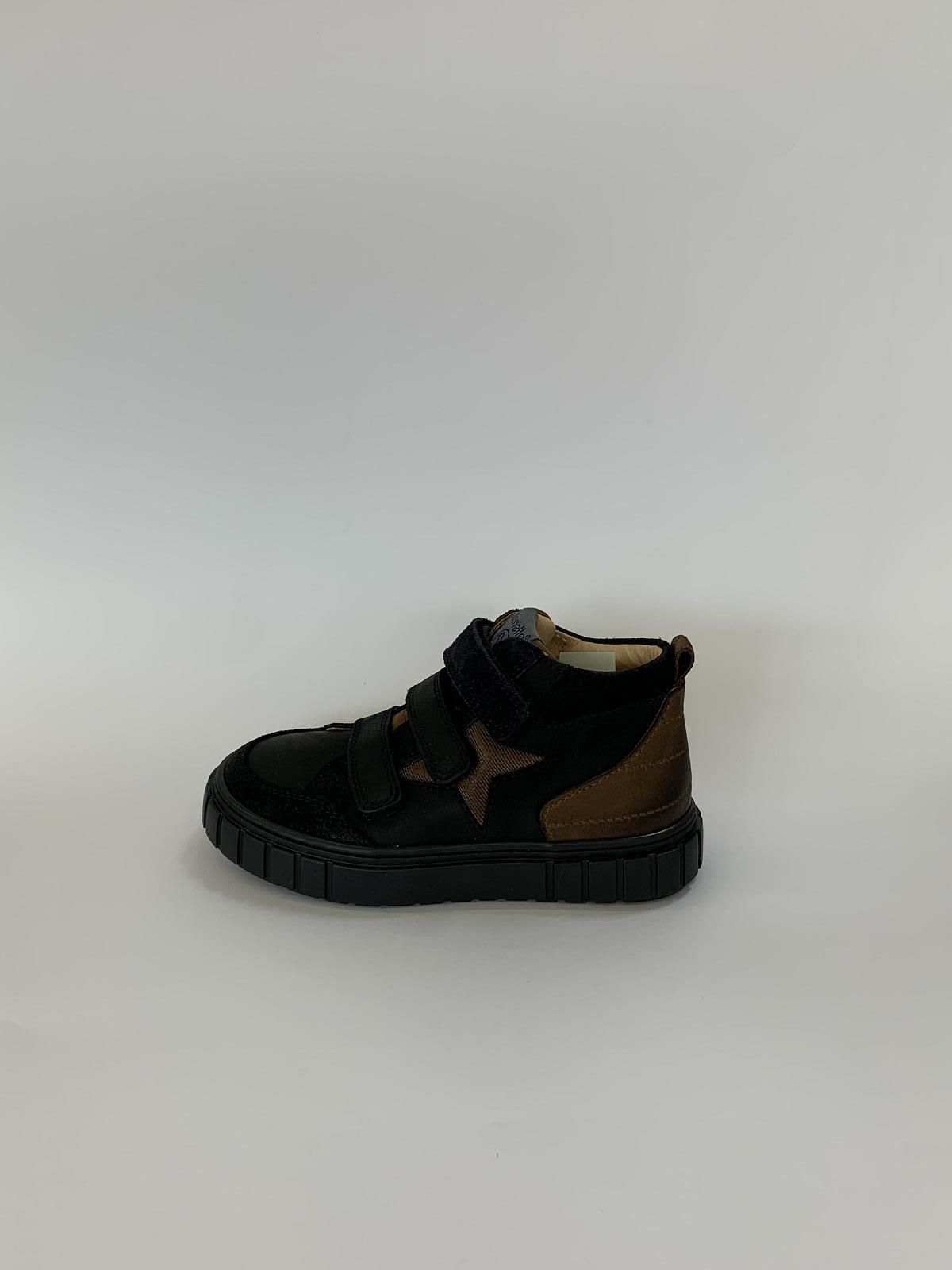 Lunella Velcro's Zwart jongens (Bott. Velcro Top - 21687) - Schoenen Luca