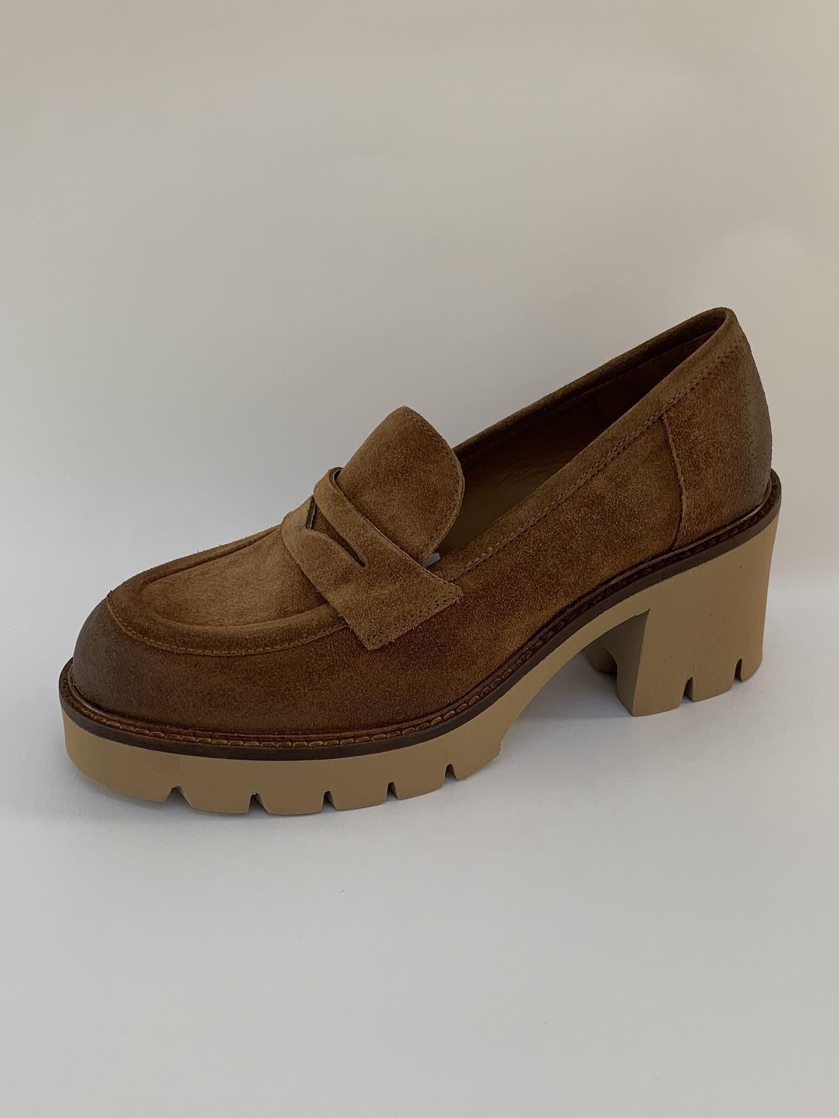Mat:20 Moccasin Roest dames (Moccassin Roest - 8701) - Schoenen Luca