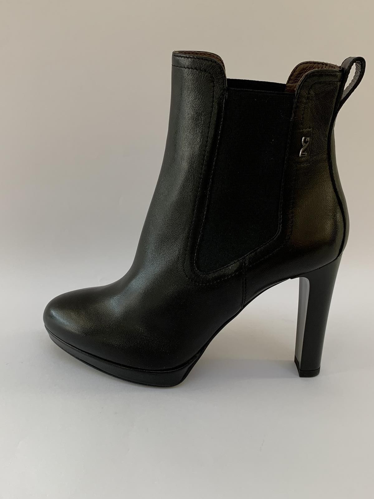 Nero Giardini Boots Zwart dames (Booty Talon Zw.Leer - 117250) - Schoenen Luca