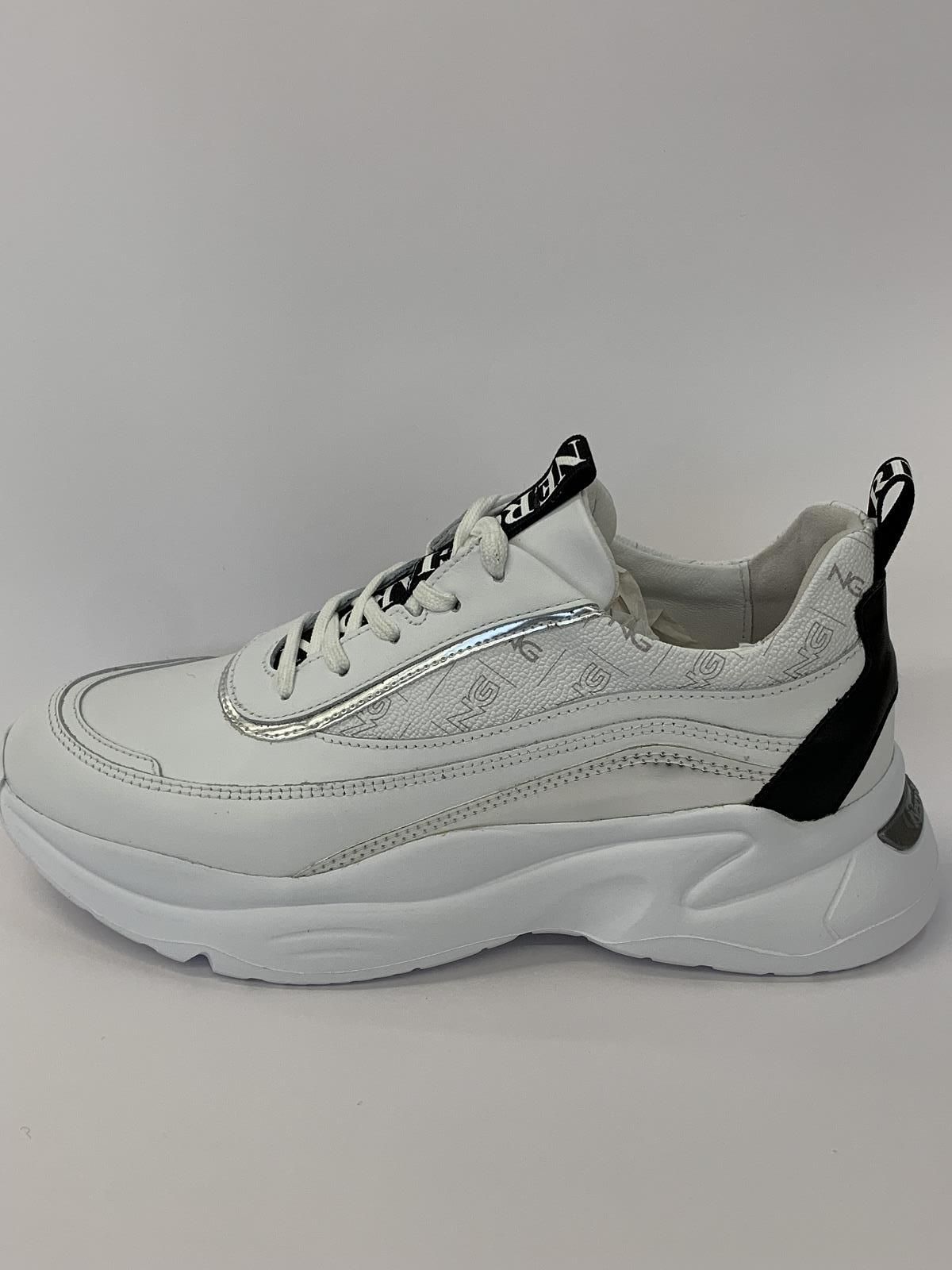 Nero Giardini Sneaker Zwart/Wit dames (Sneaker Trendy Lint - 8031) - Schoenen Luca