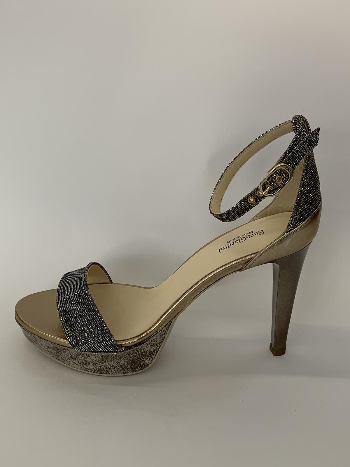 Nero Giardini Sandaal Brons dames (Swing Party Glitter - 2831) - Schoenen Luca