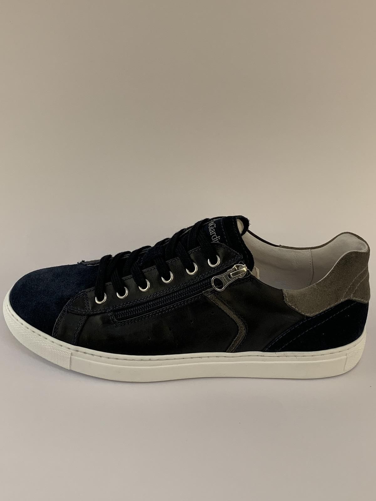 Nero Giardini Sneaker Blauw+kleur heren (Trainer Rits Sober - 2380) - Schoenen Luca