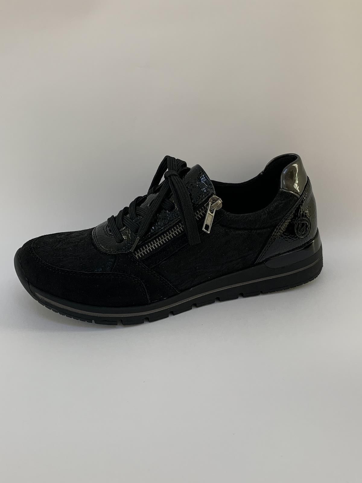 Remonte Sneaker Zwart dames (Sneaker Rits+Stretch - R6700-03) - Schoenen Luca