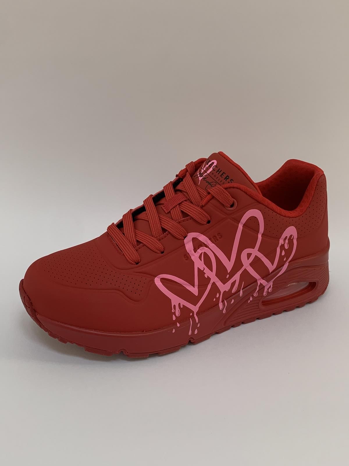 Skechers Sneaker Rood dames (Runner Air Max Hart - 177981) - Schoenen Luca