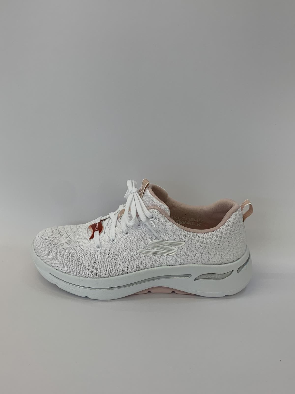 Skechers Sneaker Wit+kleur dames (Runner Arch Fit Rose - 124403) - Schoenen Luca