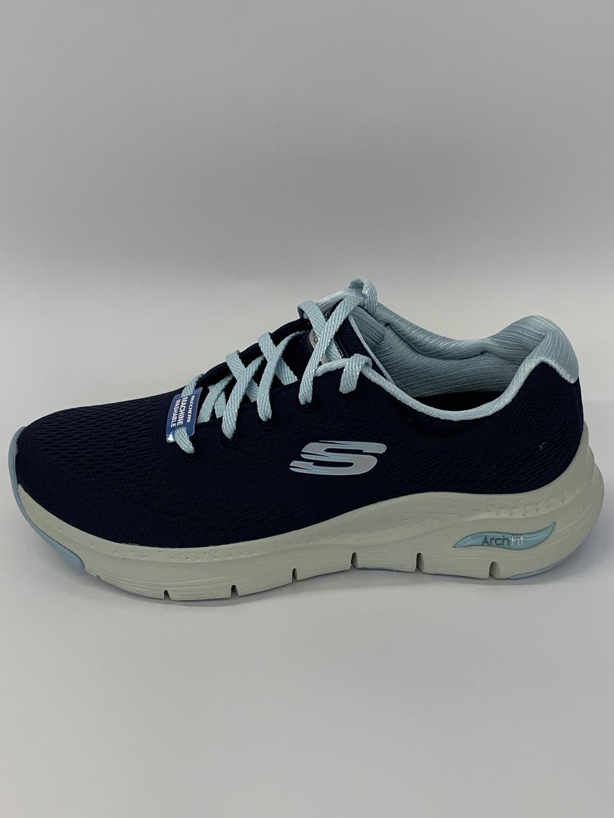 Skechers Sneaker Blauw+kleur dames (Runner Mesh Arch Fit - 149057) - Schoenen Luca