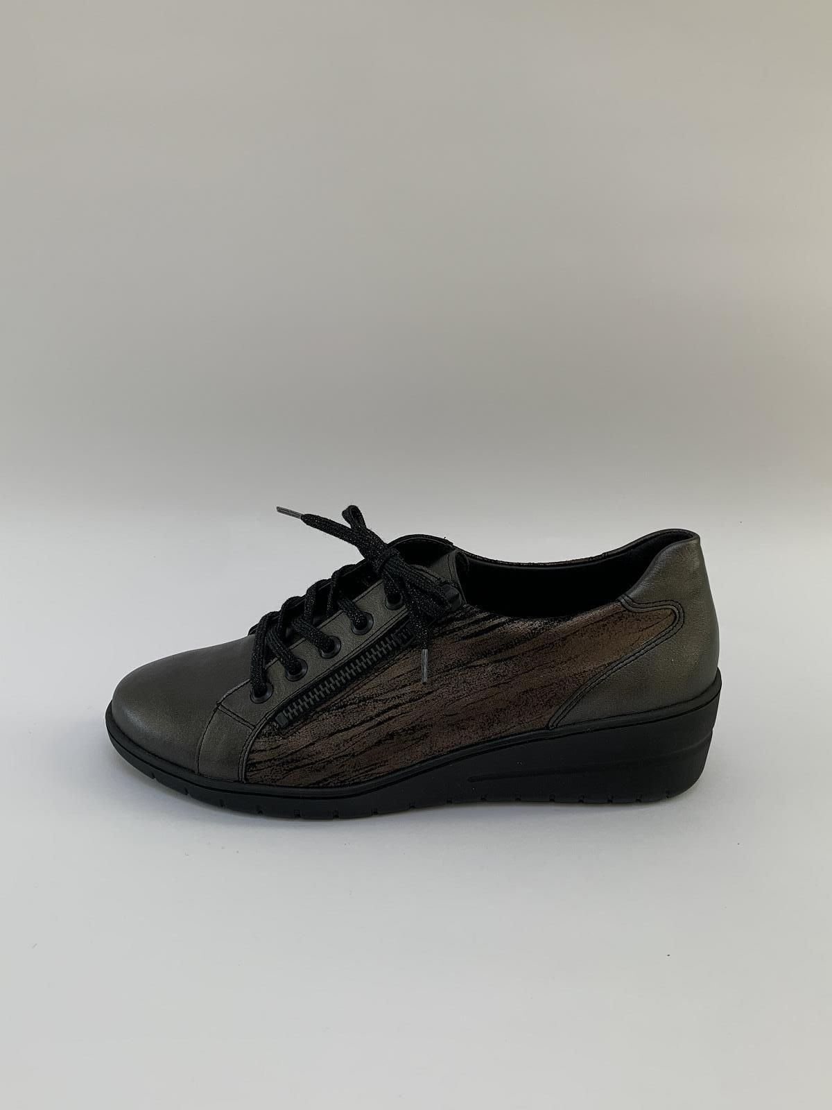 Solidus Sneaker Antraciet dames (Spiezool LZ Antraciet - 25021) - Schoenen Luca