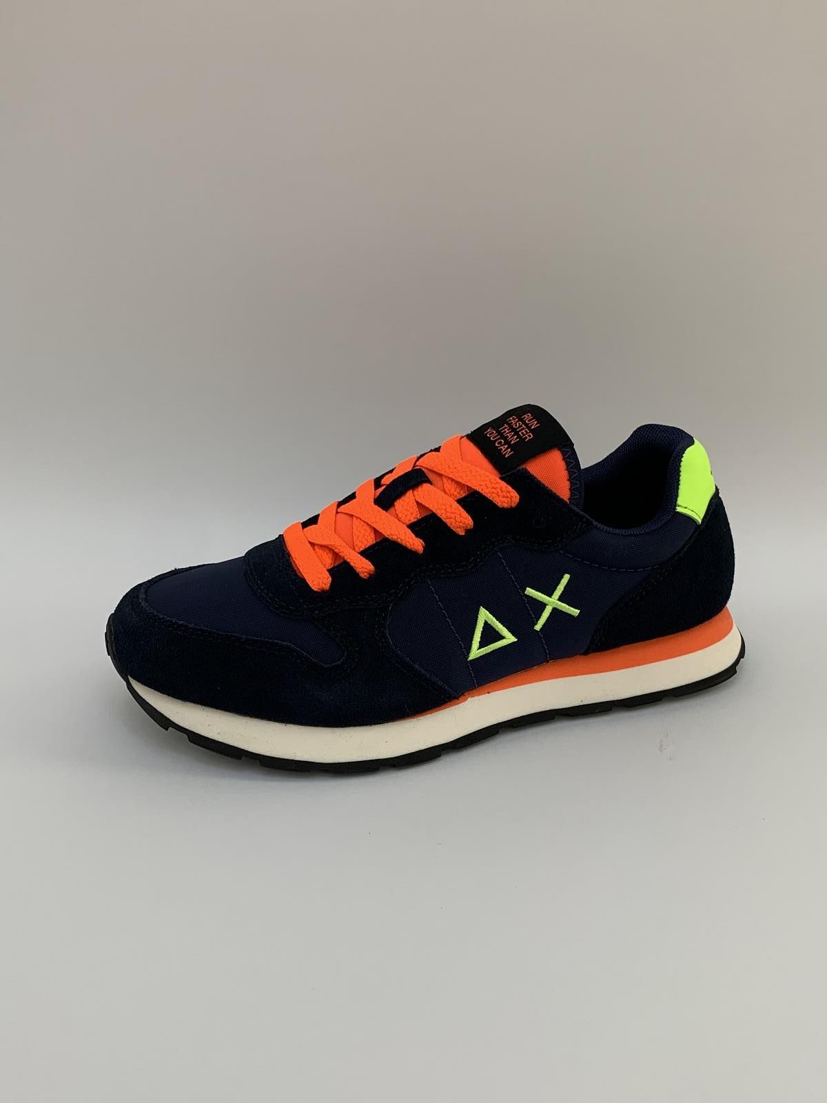 Sun68 Sneaker Blauw+kleur jongens (Runner Teens - Z33302T) - Schoenen Luca
