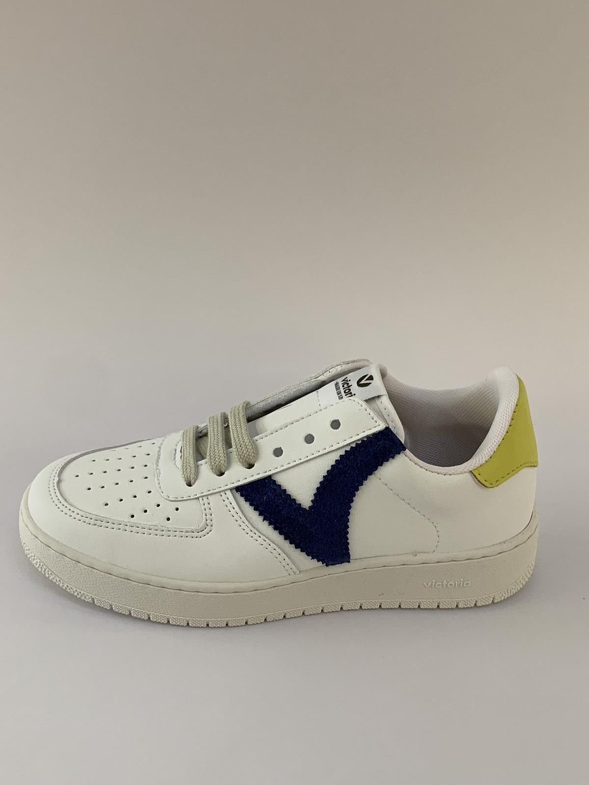 Victoria Sneaker Wit+kleur unisex (Sneaker Force Blauw - 258201) - Schoenen Luca