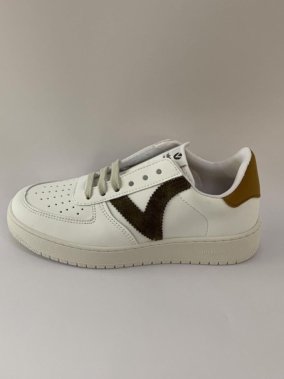 Victoria Sneaker Wit+kleur unisex (Sneaker Force Kaki - 258201) - Schoenen Luca